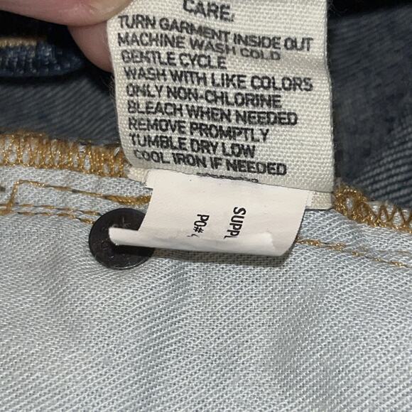 Polo Boho Western Denim Skirt Short Mini Dark Wash Size 4, Waist 30” Length 15” - Picture 11 of 11